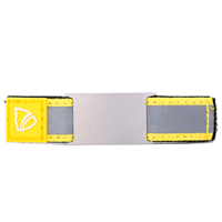 ID sobre correa en velcro para usar en los cordones del zapato - placa 18*28 mm