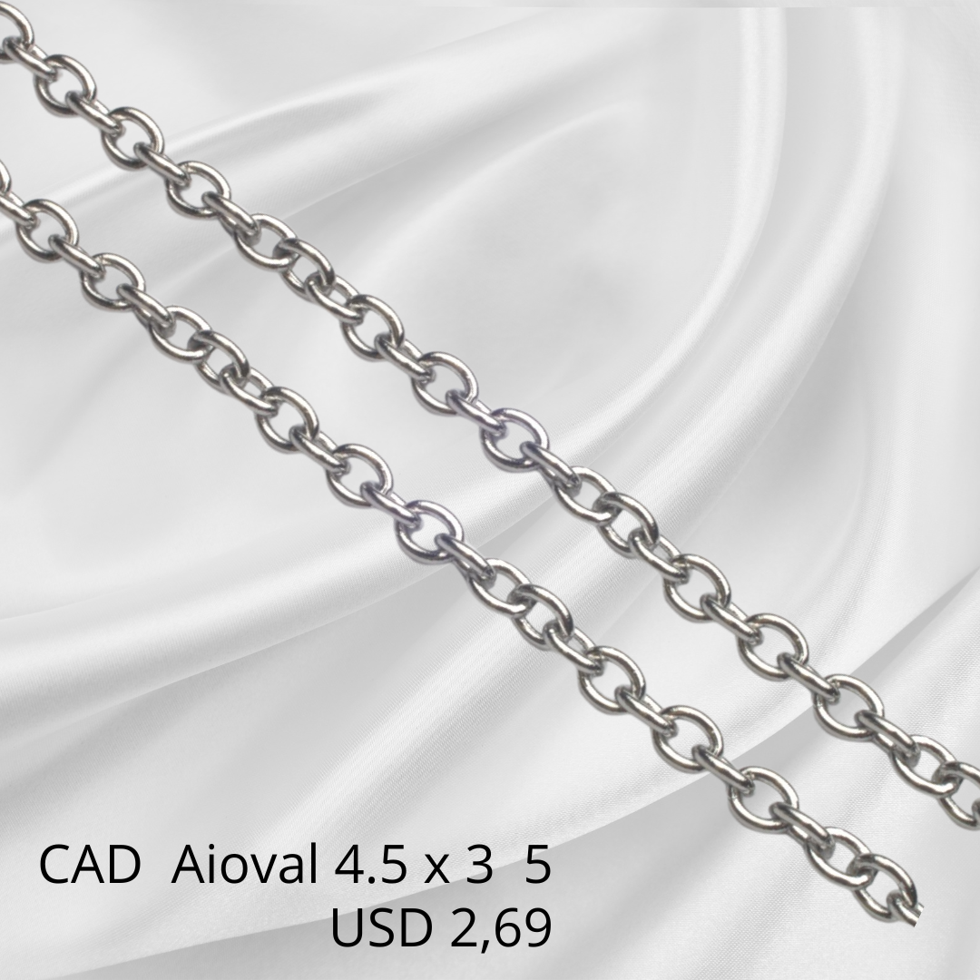 Cadena  Aioval 4.5 X 3  5 Mm